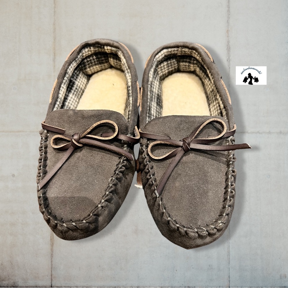 Little Boy's  Slippers  Sz 13-1 Grey